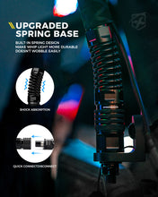 Load image into Gallery viewer, RGB LED Whip Lights with Spring Mount