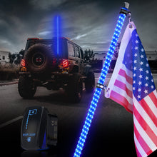 Load image into Gallery viewer, The Spiral Solid Color LED Whip Light with Spring Mount
